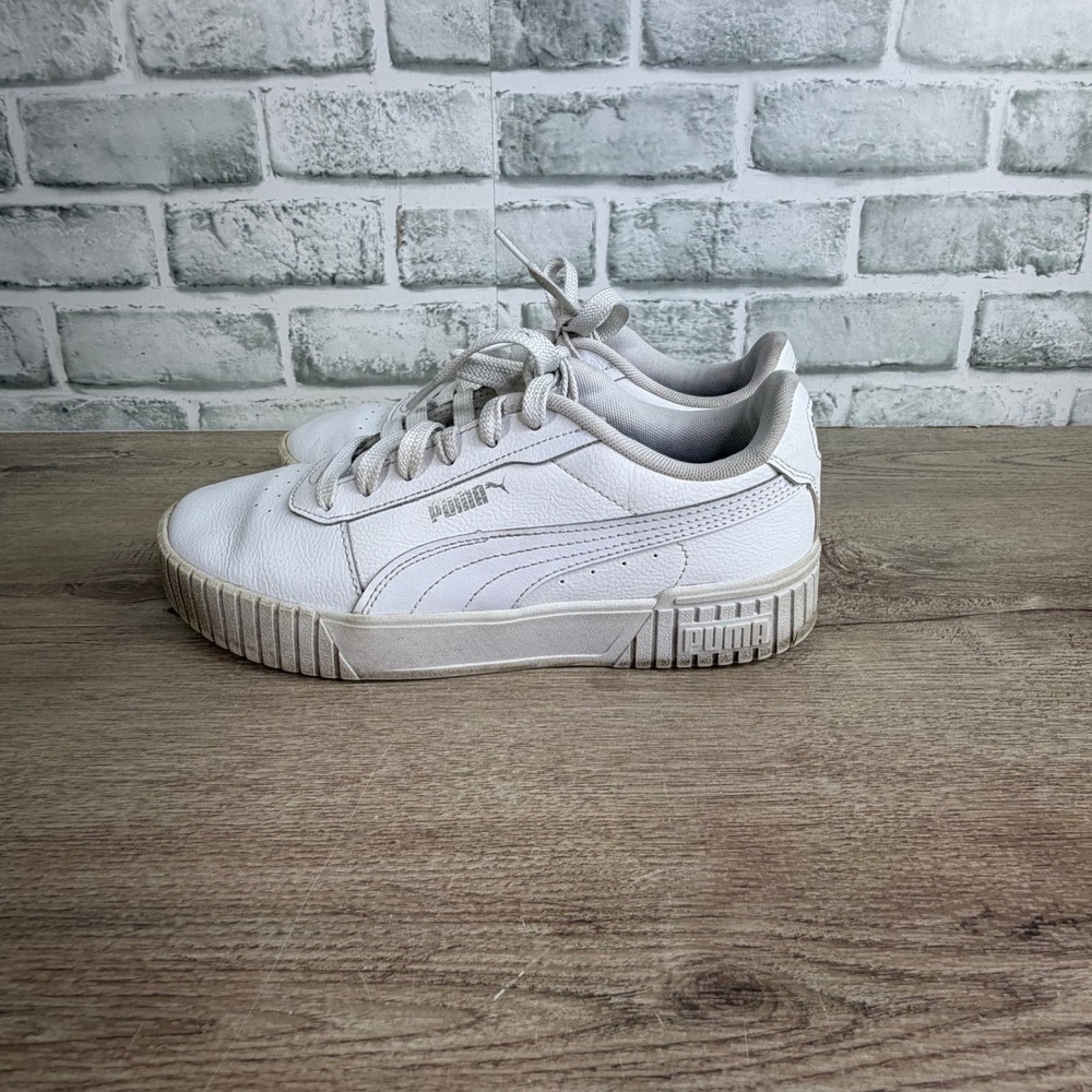 Puma Carina‎ Street Platform Sneakers White Size 6Y